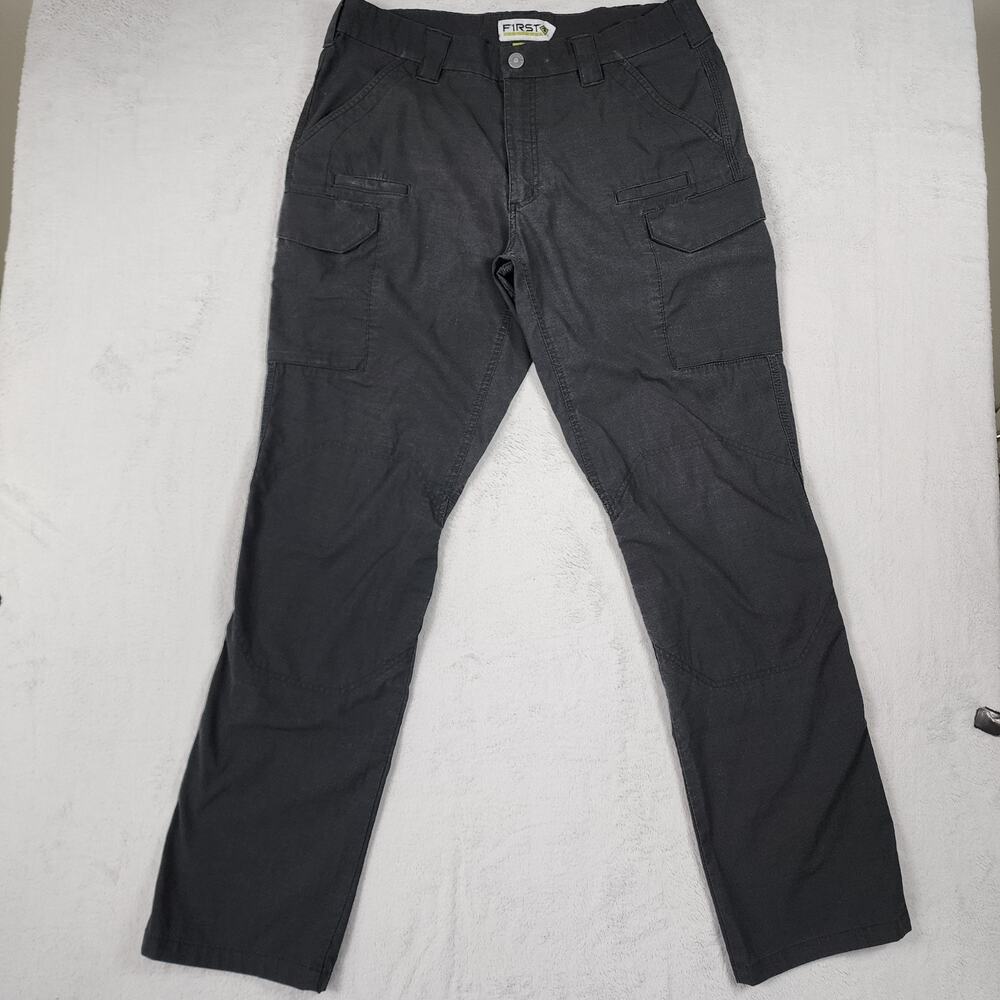 First Tactical Cargo Pants Mens 38x35 (tag 38x36) V2 Ripstop Work Utility Black